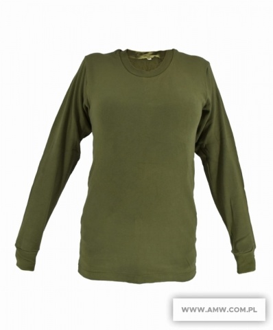 KOSZULKA Z DŁ.RĘKAWEM KOLORU KHAKI 